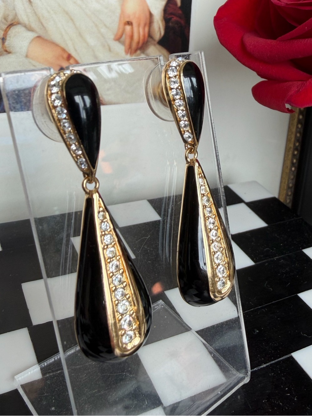 Christian Dior Vintage Teardrop Earrings